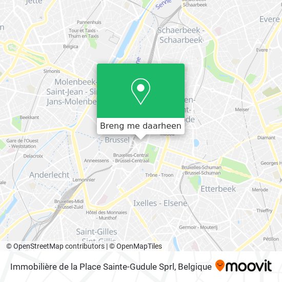 Immobilière de la Place Sainte-Gudule Sprl kaart