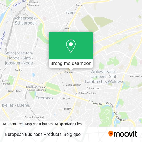 European Business Products kaart