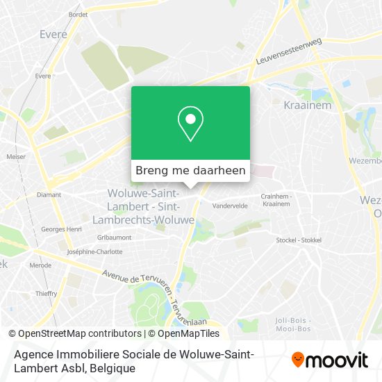 Agence Immobiliere Sociale de Woluwe-Saint-Lambert Asbl kaart