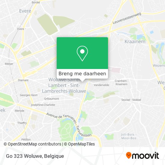 Go 323 Woluwe kaart