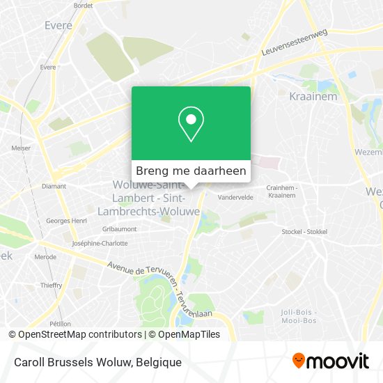 Caroll Brussels Woluw kaart