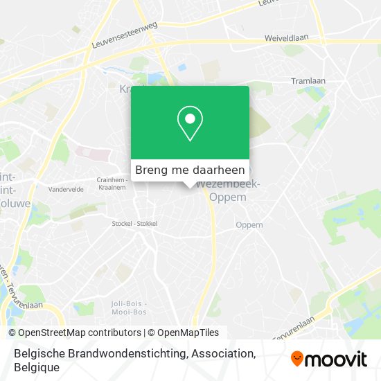 Belgische Brandwondenstichting, Association kaart