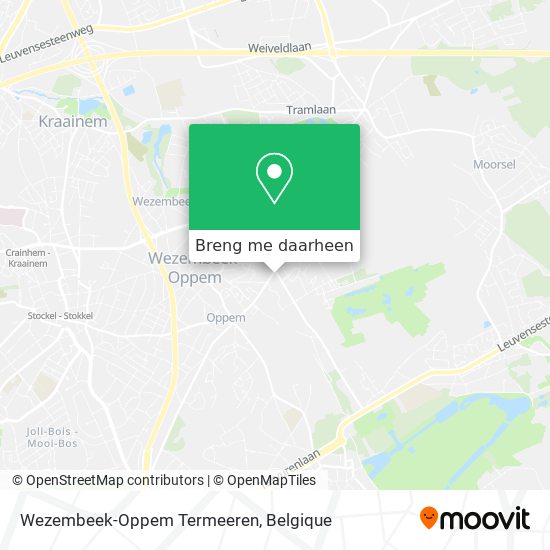 Wezembeek-Oppem Termeeren kaart