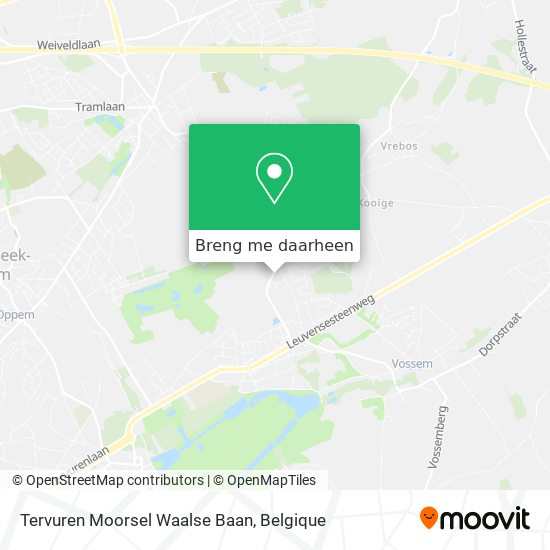 Tervuren Moorsel Waalse Baan kaart