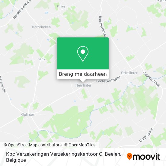 Kbc Verzekeringen Verzekeringskantoor O. Beelen kaart