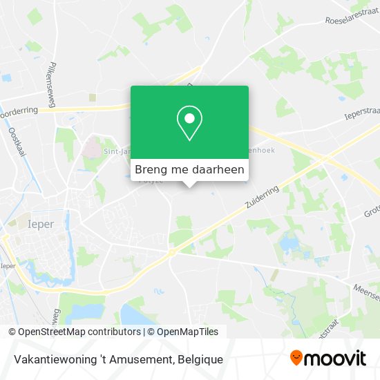 Vakantiewoning 't Amusement kaart