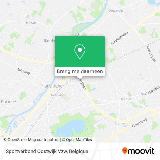 Sportverbond Oostwijk Vzw kaart