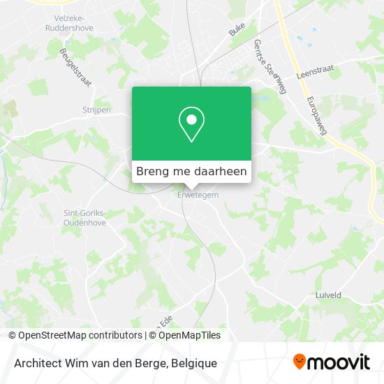 Architect Wim van den Berge kaart