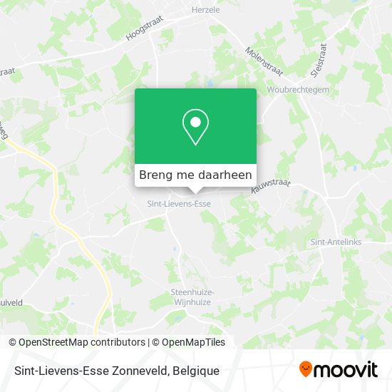 Sint-Lievens-Esse Zonneveld kaart