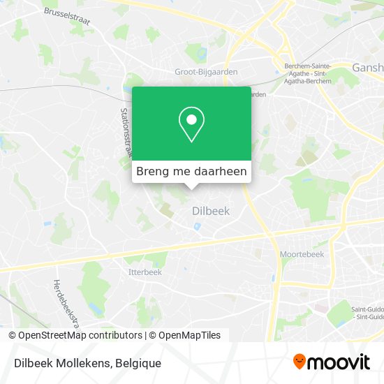Dilbeek Mollekens kaart