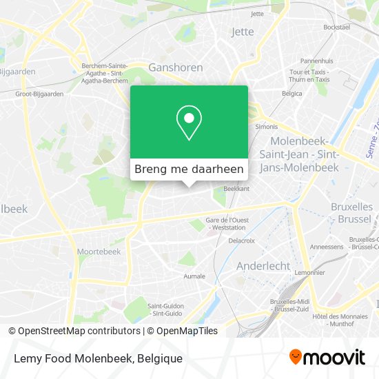 Lemy Food Molenbeek kaart