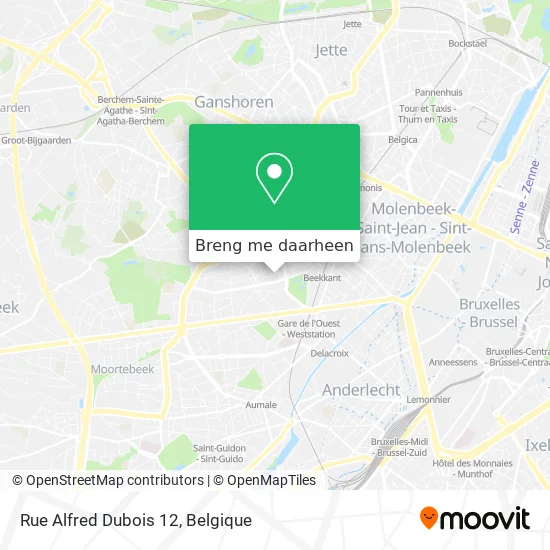 Rue Alfred Dubois 12 kaart