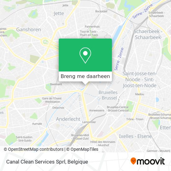Canal Clean Services Sprl kaart