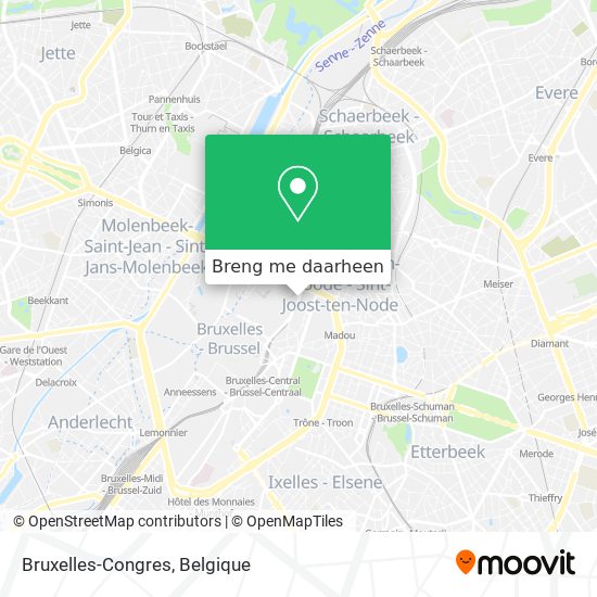 Bruxelles-Congres kaart