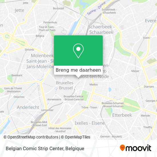 Belgian Comic Strip Center kaart