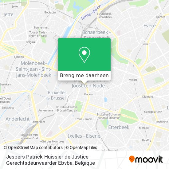 Jespers Patrick-Huissier de Justice-Gerechtsdeurwaarder Ebvba kaart
