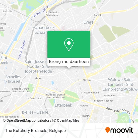 The Butchery Brussels kaart