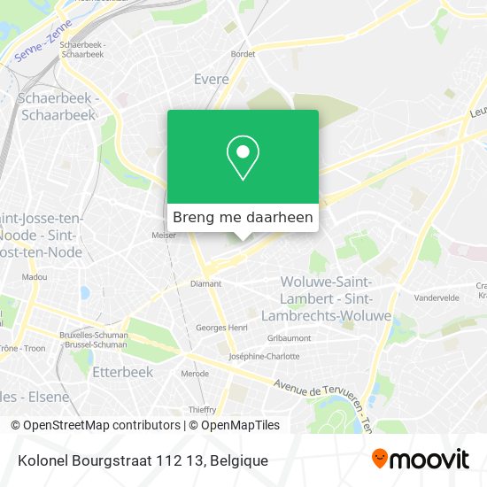 Kolonel Bourgstraat 112 13 kaart