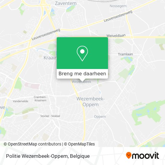 Politie Wezembeek-Oppem kaart