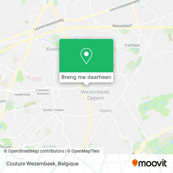 Couture Wezembeek kaart