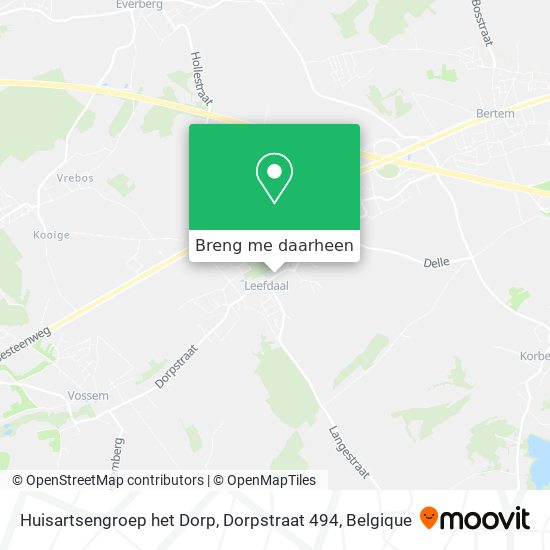 Huisartsengroep het Dorp, Dorpstraat 494 kaart