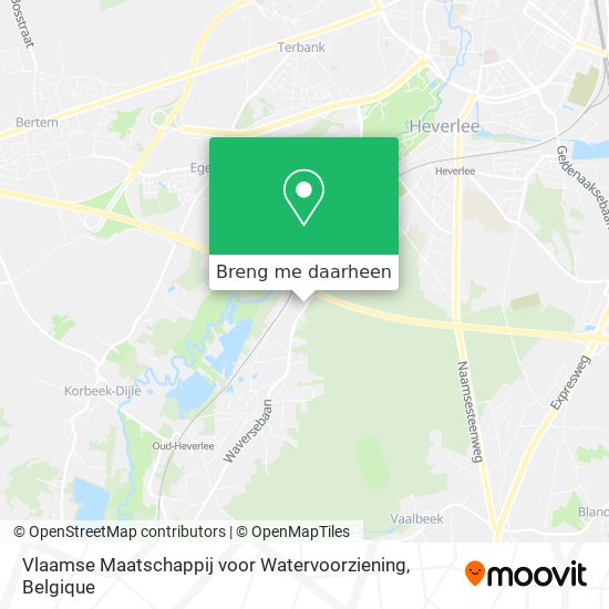 Vlaamse Maatschappij voor Watervoorziening kaart