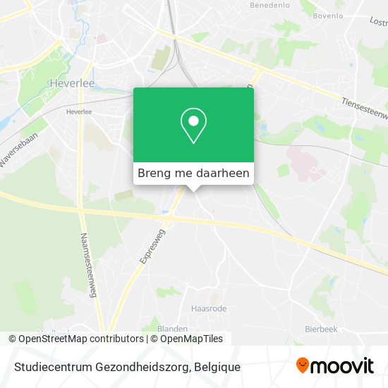 Studiecentrum Gezondheidszorg kaart