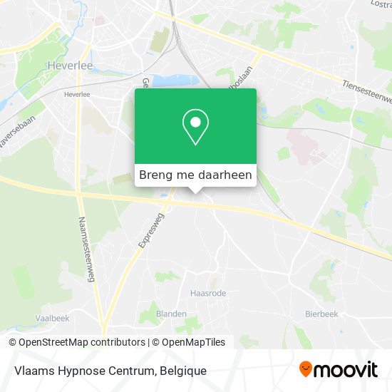 Vlaams Hypnose Centrum kaart