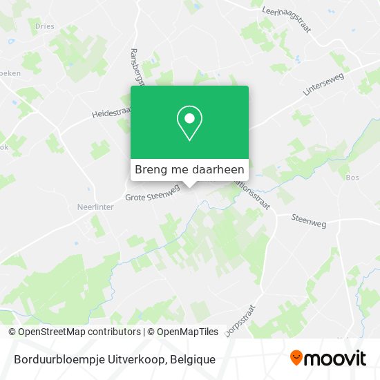 Borduurbloempje Uitverkoop kaart