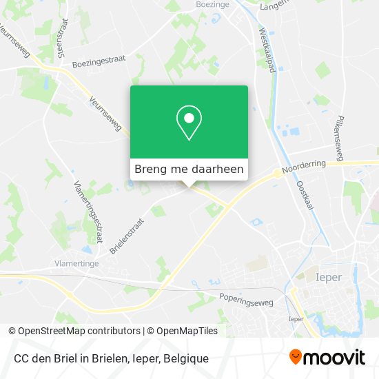 CC den Briel in Brielen, Ieper kaart