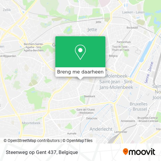 Steenweg op Gent 437 kaart