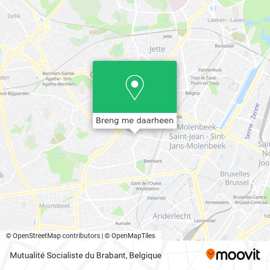 Mutualité Socialiste du Brabant kaart