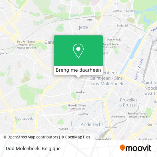 Dod Molenbeek kaart