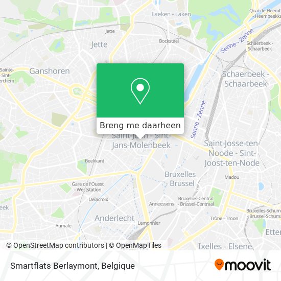 Smartflats Berlaymont kaart