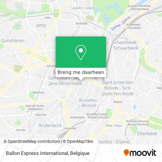 Ballon Express International kaart