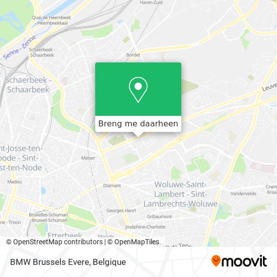 BMW Brussels Evere kaart
