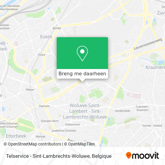 Telservice - Sint-Lambrechts-Woluwe kaart