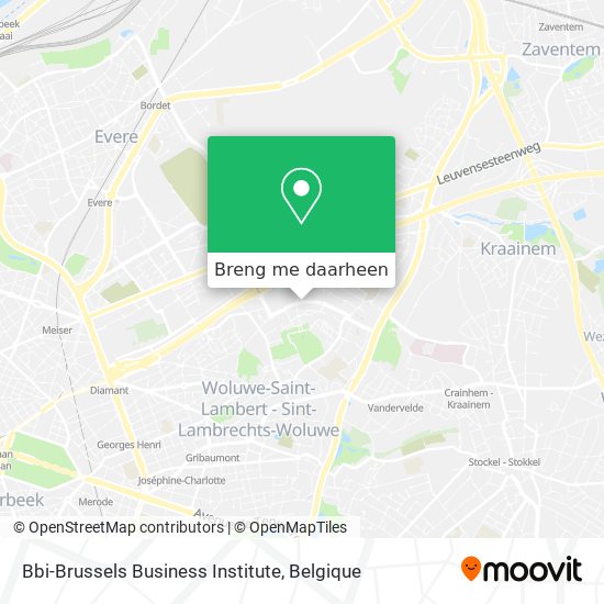Bbi-Brussels Business Institute kaart