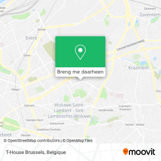 T-House Brussels kaart