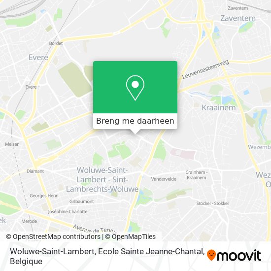 Woluwe-Saint-Lambert, Ecole Sainte Jeanne-Chantal kaart