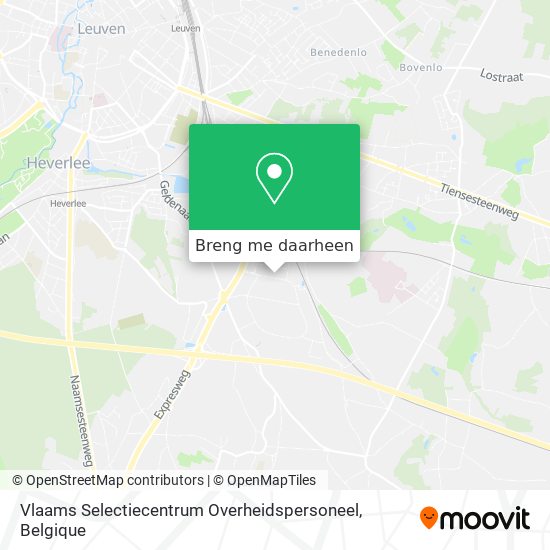 Vlaams Selectiecentrum Overheidspersoneel kaart