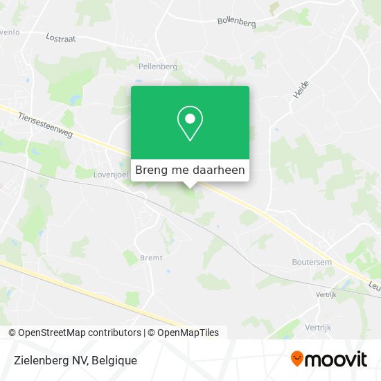 Zielenberg NV kaart