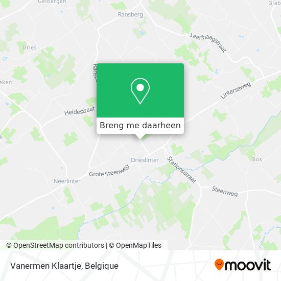 Vanermen Klaartje kaart