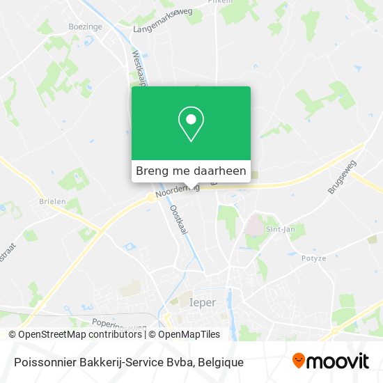 Poissonnier Bakkerij-Service Bvba kaart