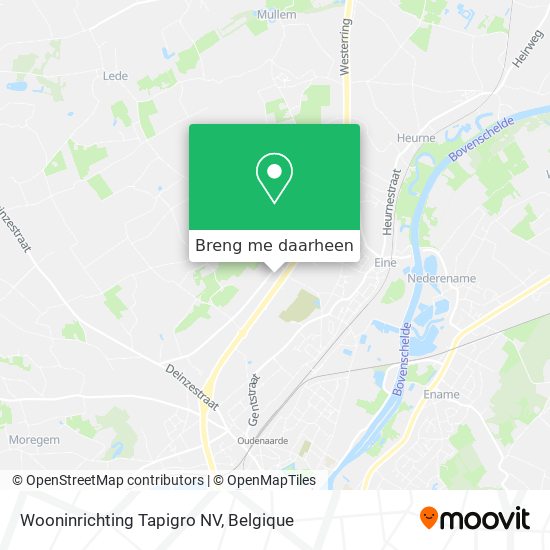 Wooninrichting Tapigro NV kaart