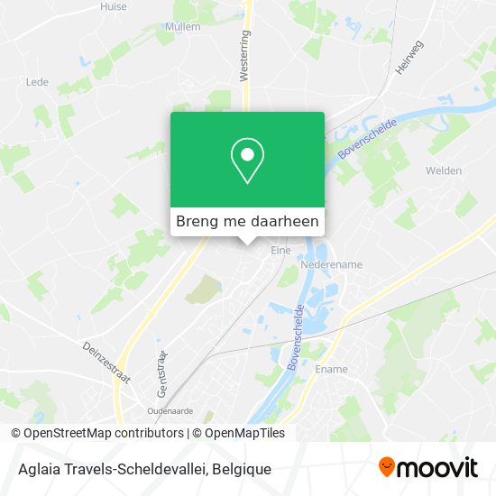 Aglaia Travels-Scheldevallei kaart