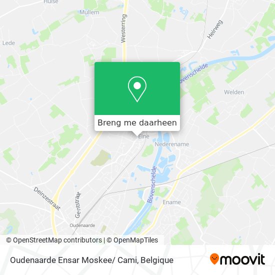 Oudenaarde Ensar Moskee/ Cami kaart