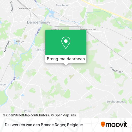 Dakwerken van den Brande Roger kaart