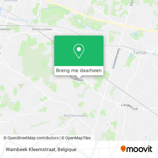 Wambeek Kleemstraat kaart
