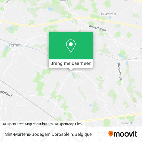 Sint-Martens-Bodegem Dorpsplein kaart